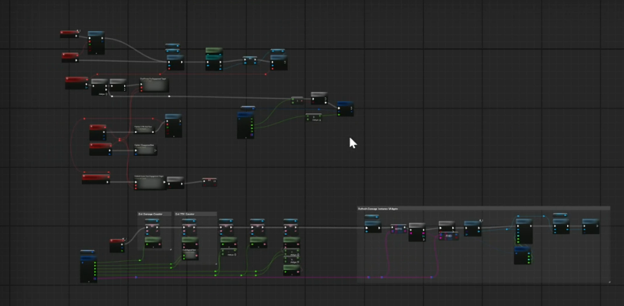 Top-level view of the engagement tracker's Blueprint project in Unreal Engine